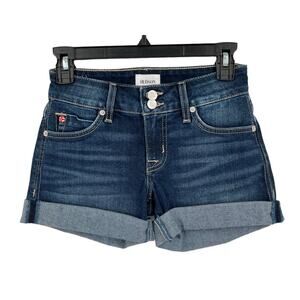 Hudson shorts Ruby cuffed mid thigh denim blue size 24